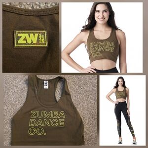 Army Green Zumba Crop M